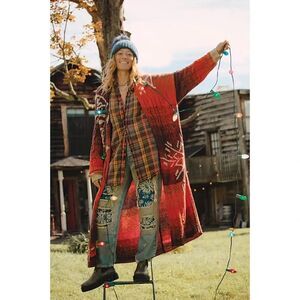Free People Flurry Cardigan Maxi Sweater